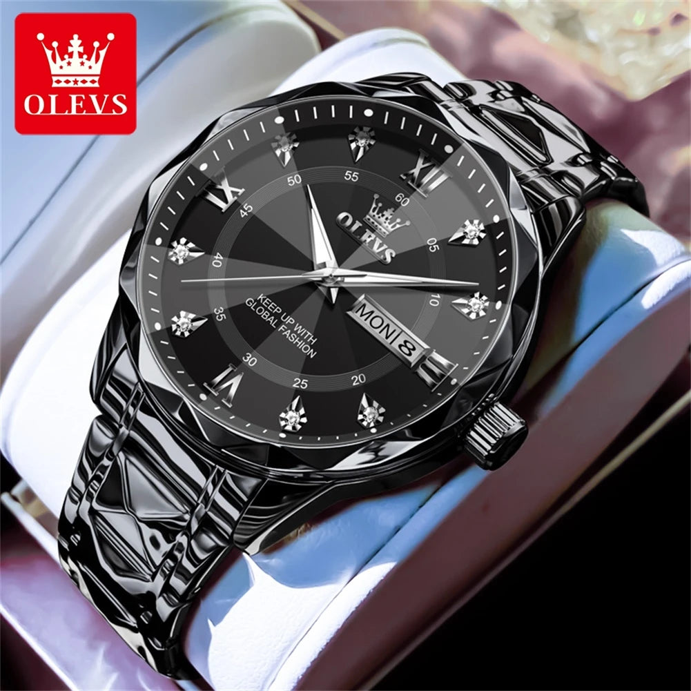 OLEVS 5609 Mens Watch Original Quartz - OLEVS