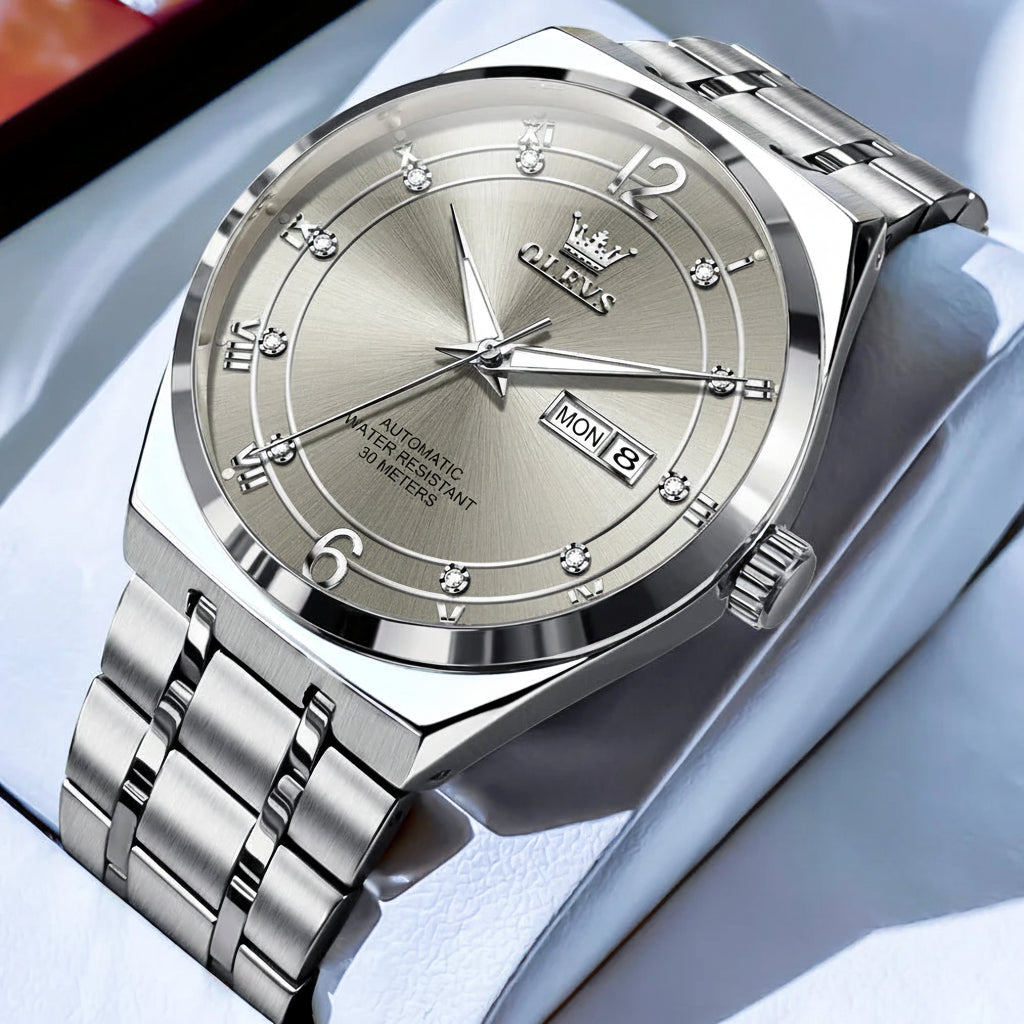 OLEVS 7068 Luminous, Sport Date Dual Calendar Automatic Watch - OLEVS
