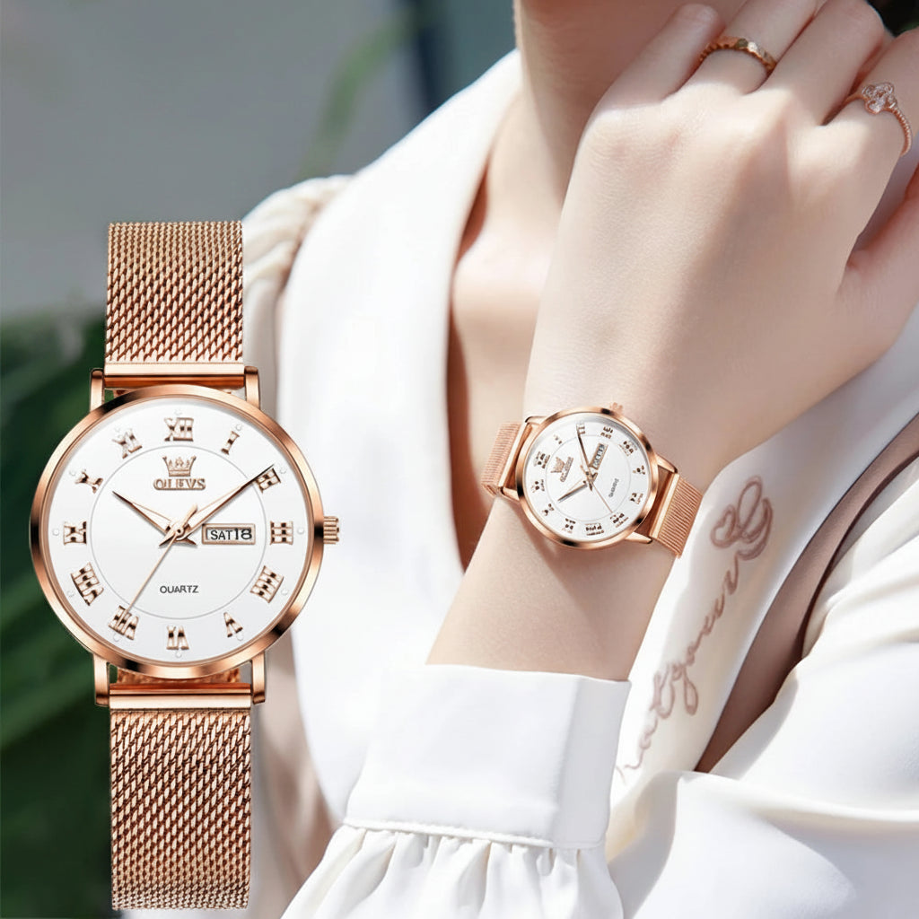 OLEVS 2920 Women's Watch Top Quality Stainless Steel - OLEVS