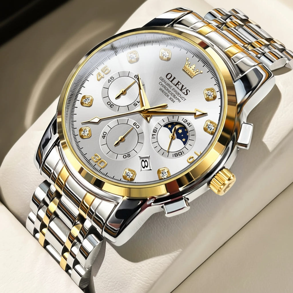 OLEVS 2889 Moon Phase Watch