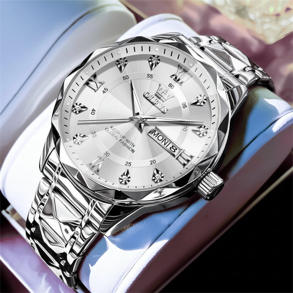 OLEVS 5609 Mens Watch Original Quartz - OLEVS
