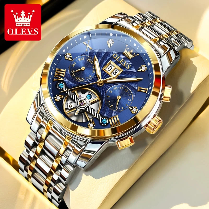 OLEVS 9910 Tourbillon Automatic Watch - OLEVS