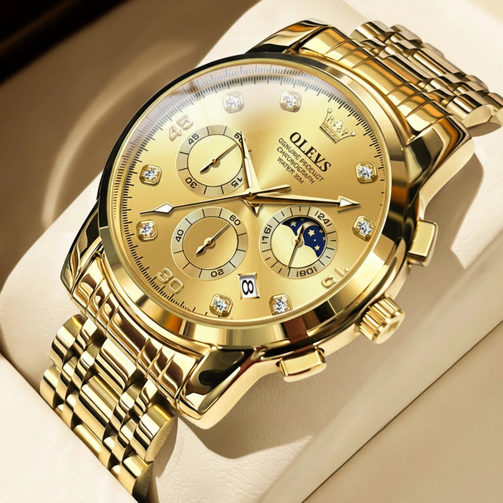 OLEVS 2889 Moon Phase Watch