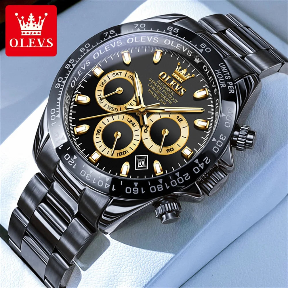 OLEVS 6638 Men's Automatic Mechanical Stainless Steel Watch OLEVS