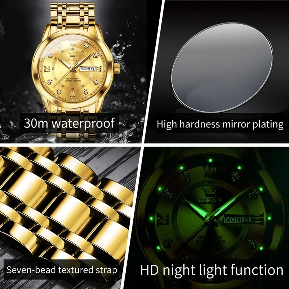 OLEVS 5513 Luxury Quartz Watch - OLEVS