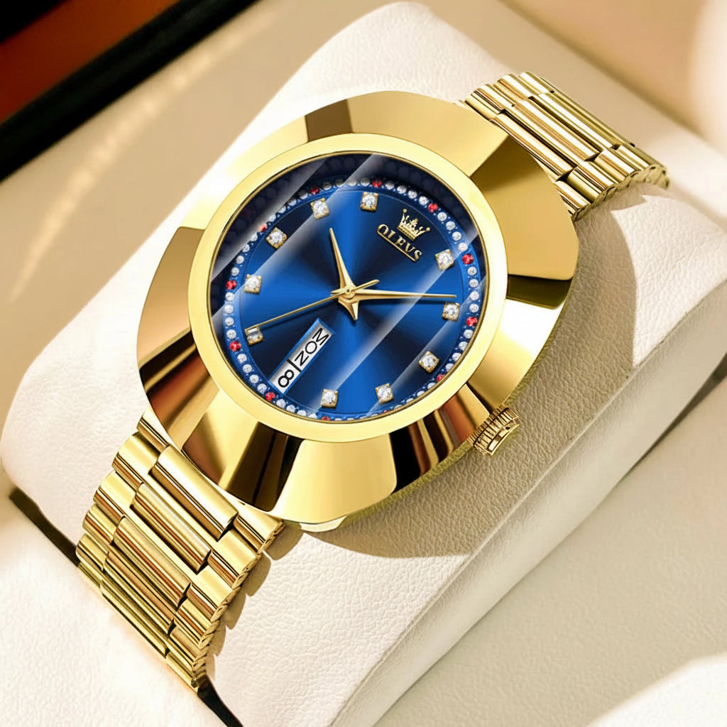 OLEVS 7017 Women's Luxury Diamond Accents Quartz Watch - OLEVS