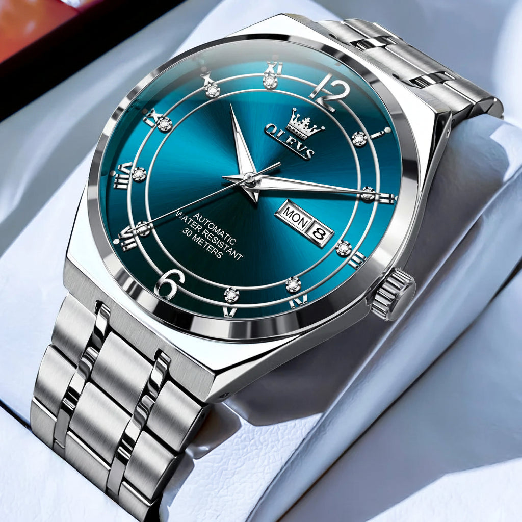 OLEVS 7068 Luminous, Sport Date Dual Calendar Automatic Watch - OLEVS