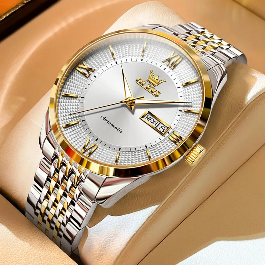 OLEVS 6657 Original Mechanical Day-Date Men's Watch OLEVS