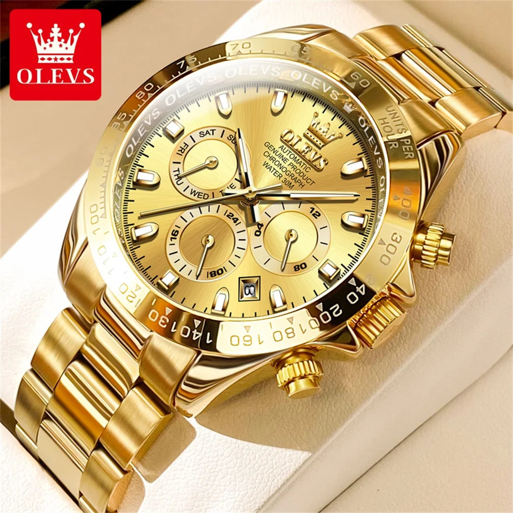 OLEVS 6638 Men's Automatic Mechanical Stainless Steel Watch OLEVS