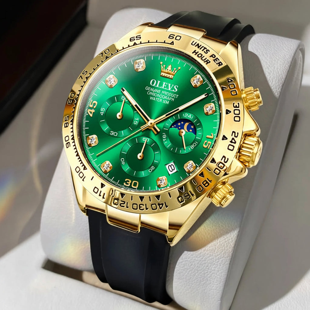 OLEVS 2875 Silicone Sports Luminous +Quartz Watch - OLEVS