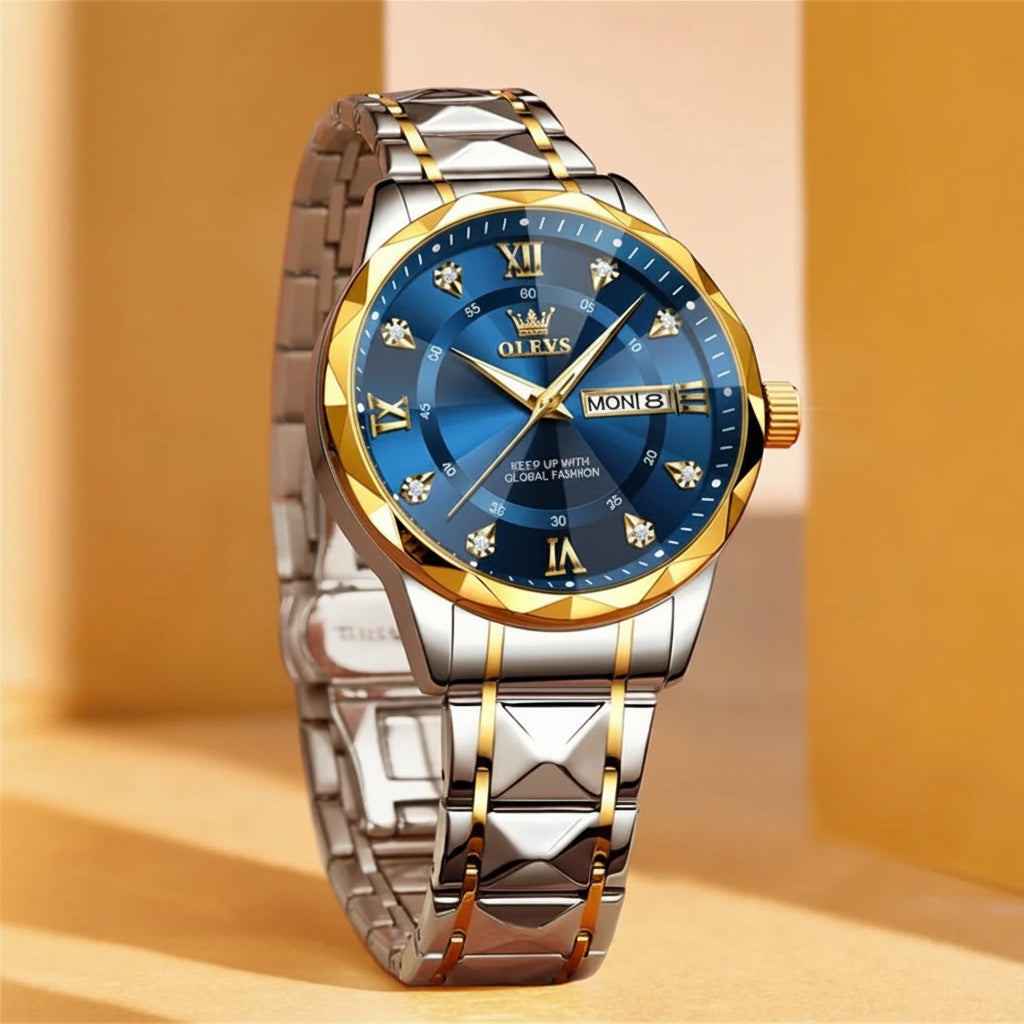 OLEVS 5609 Mens Watch Original Quartz - OLEVS