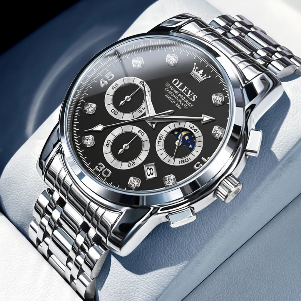 OLEVS 2889 Moon Phase Watch