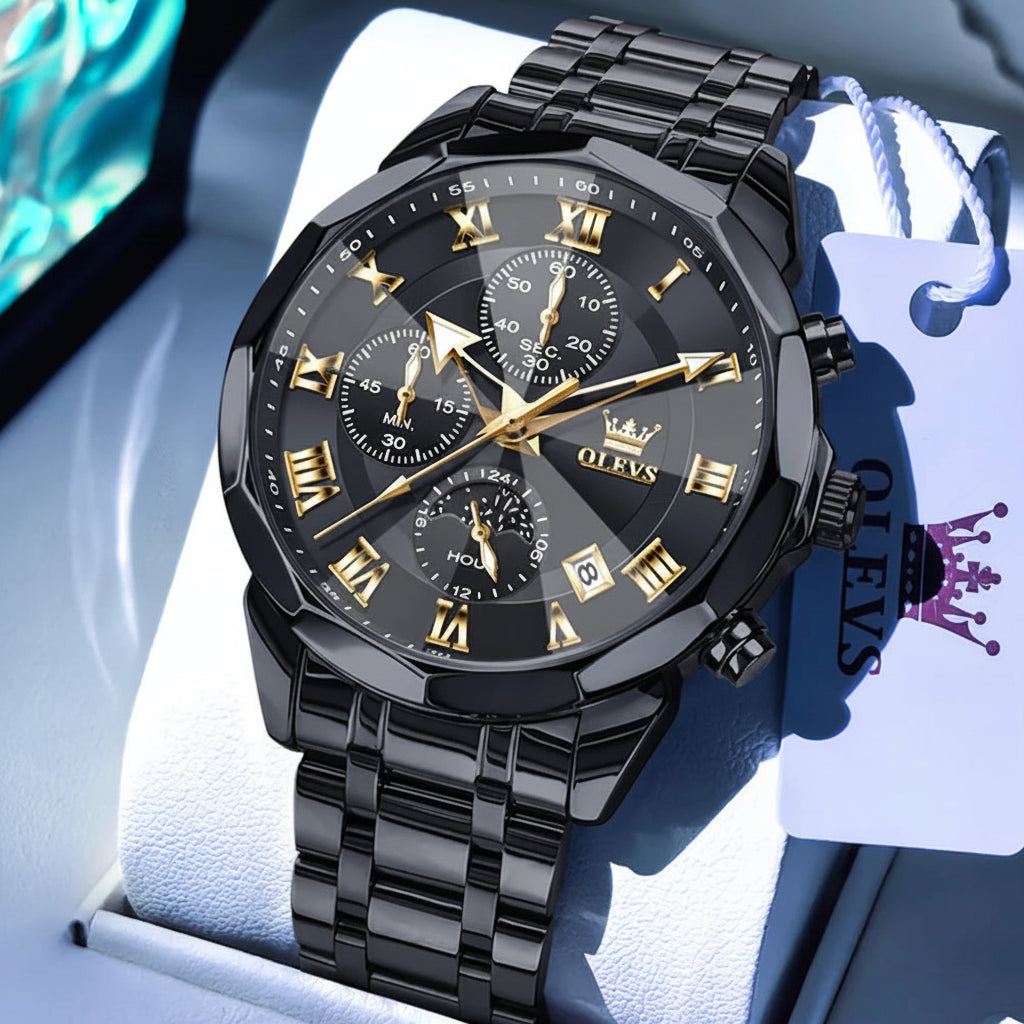 OLEVS 3675 Chronograph Rhombus Mirror - OLEVS