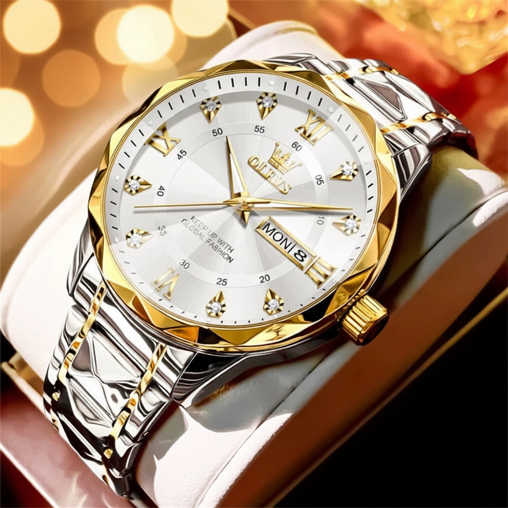 OLEVS 5609 Mens Watch Original Quartz - OLEVS