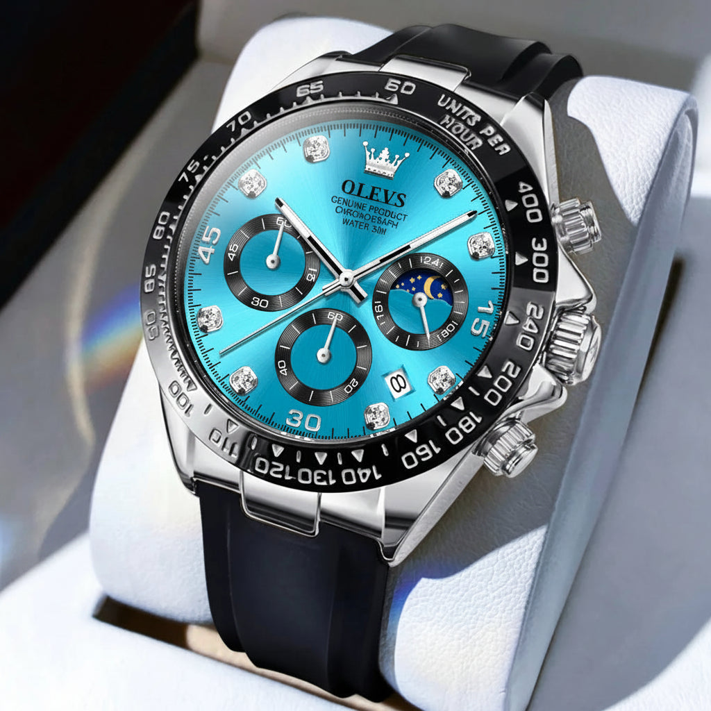 OLEVS 2875 Silicone Sports Luminous +Quartz Watch - OLEVS