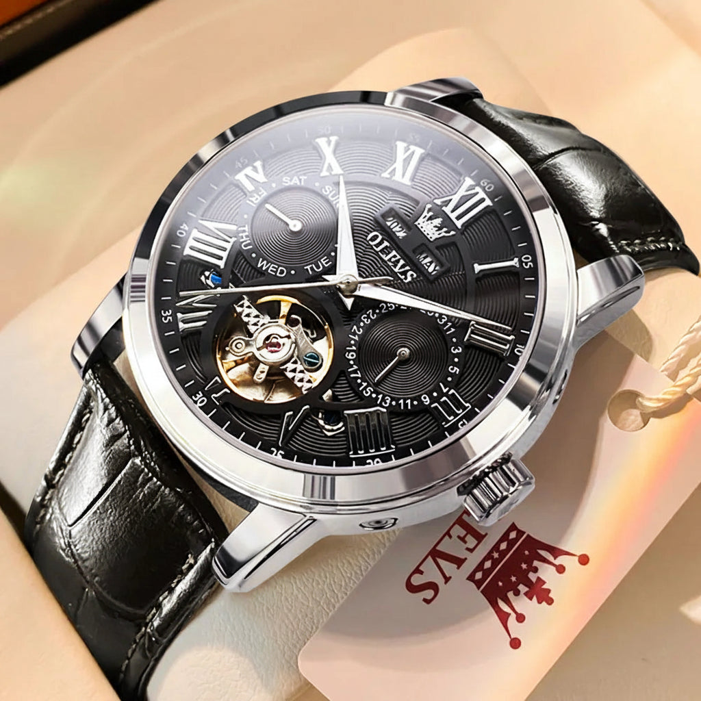 OLEVS 6668 Moon Phase Quartz Watch