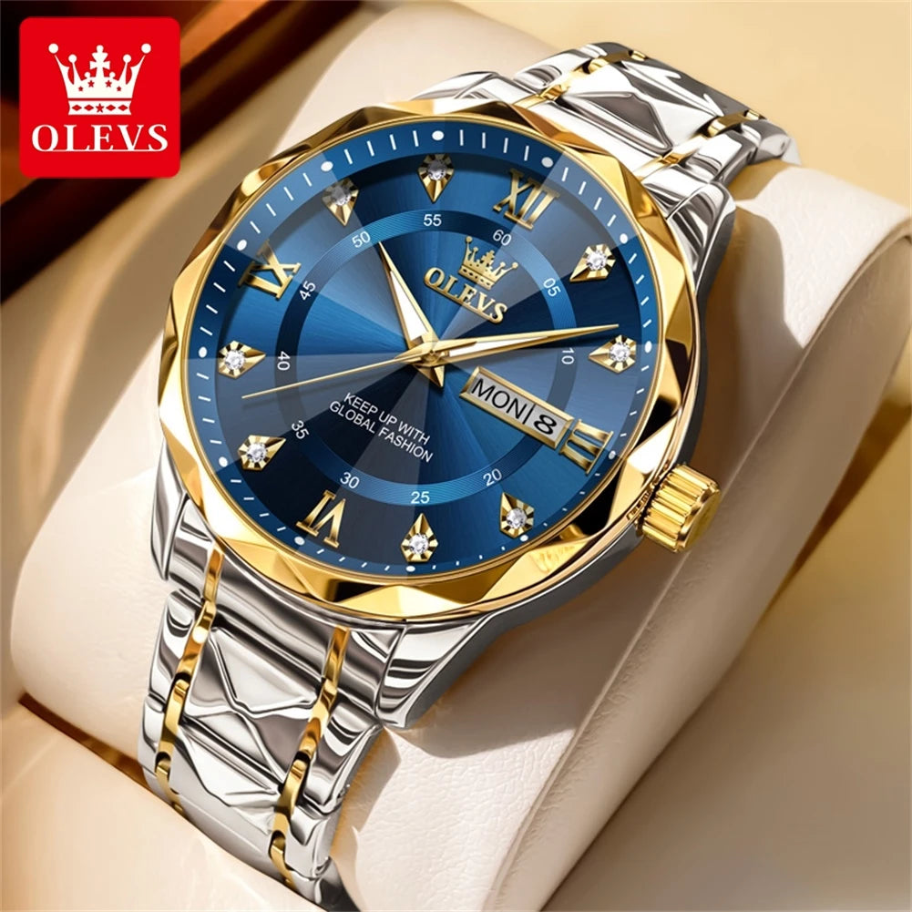 OLEVS 5609 Mens Watch Original Quartz - OLEVS