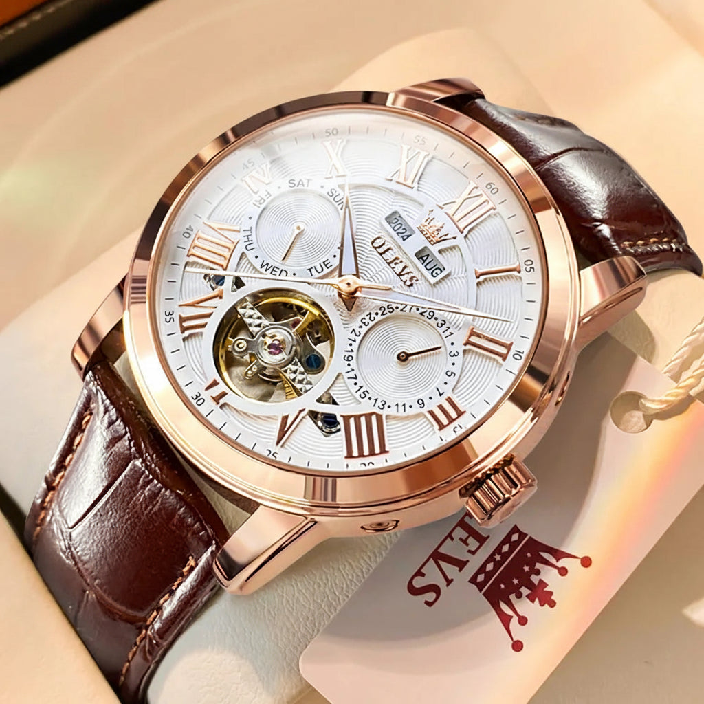 OLEVS 6668 Moon Phase Quartz Watch