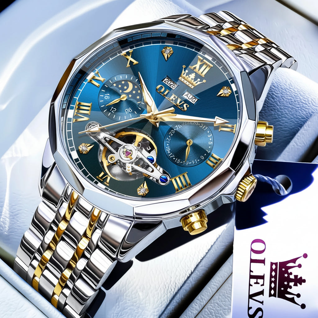 OLEVS 6620 Moon Phase Automatic Watch