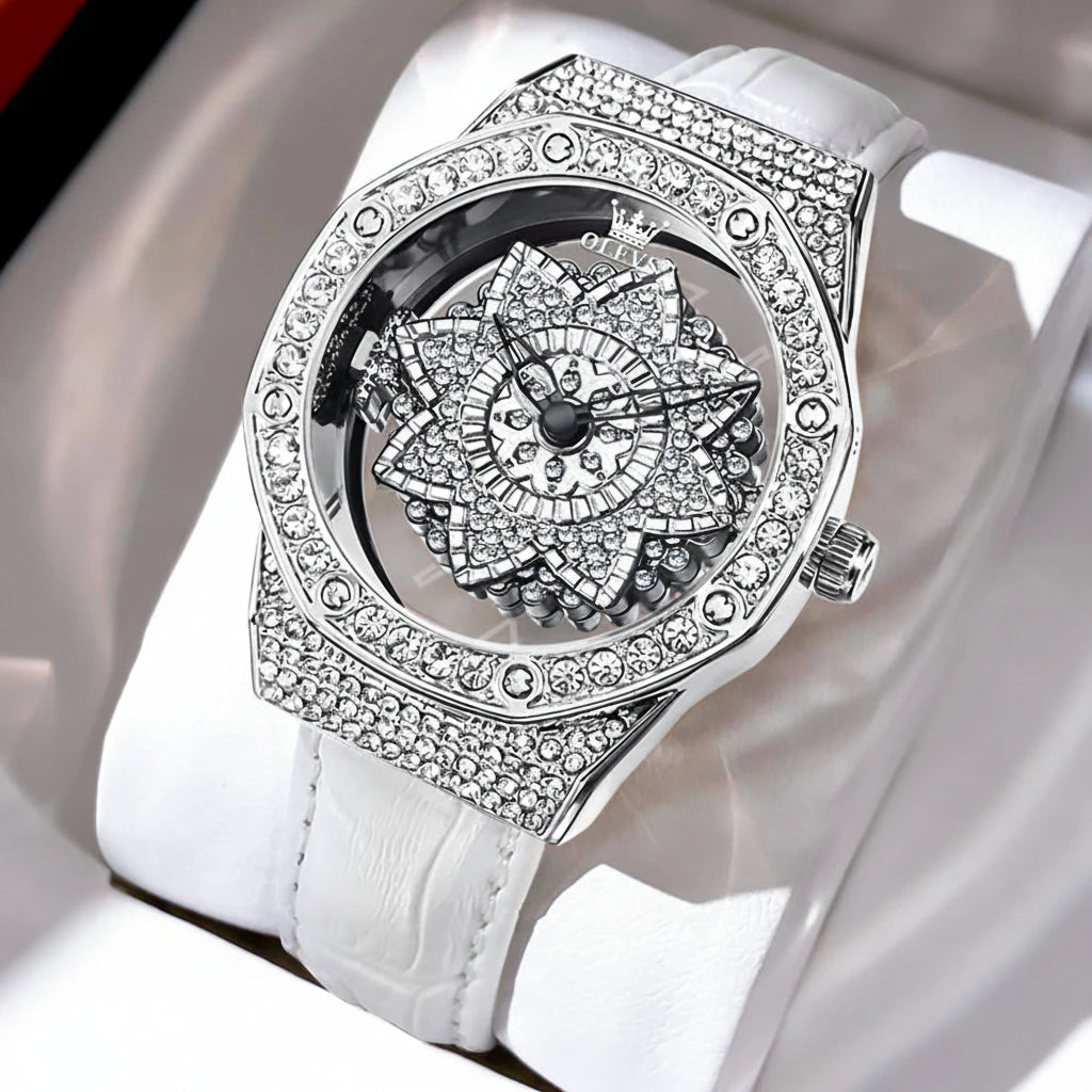 OLEVS 9996 Butterfly Luxury Quartz Watch For Women - OLEVS