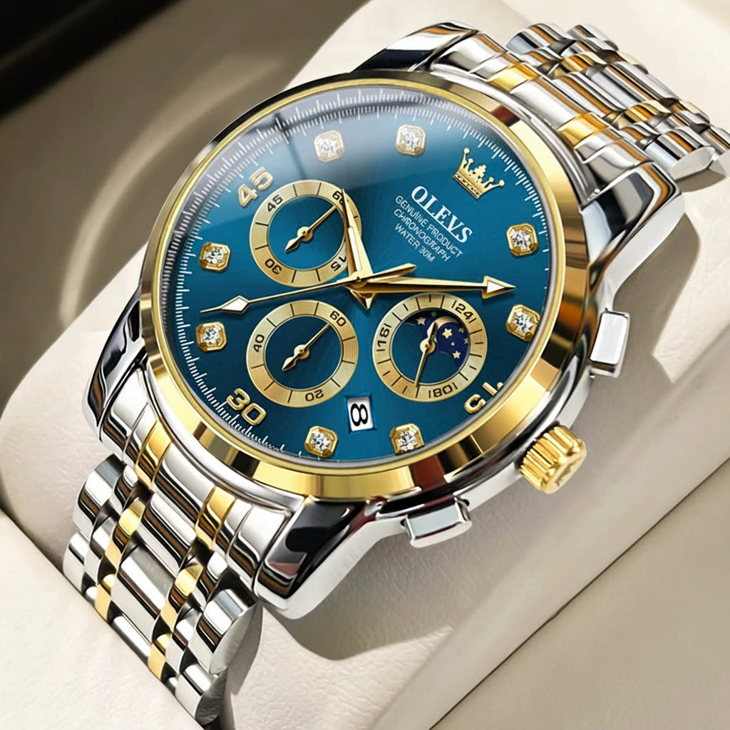 OLEVS 2889 Moon Phase Watch