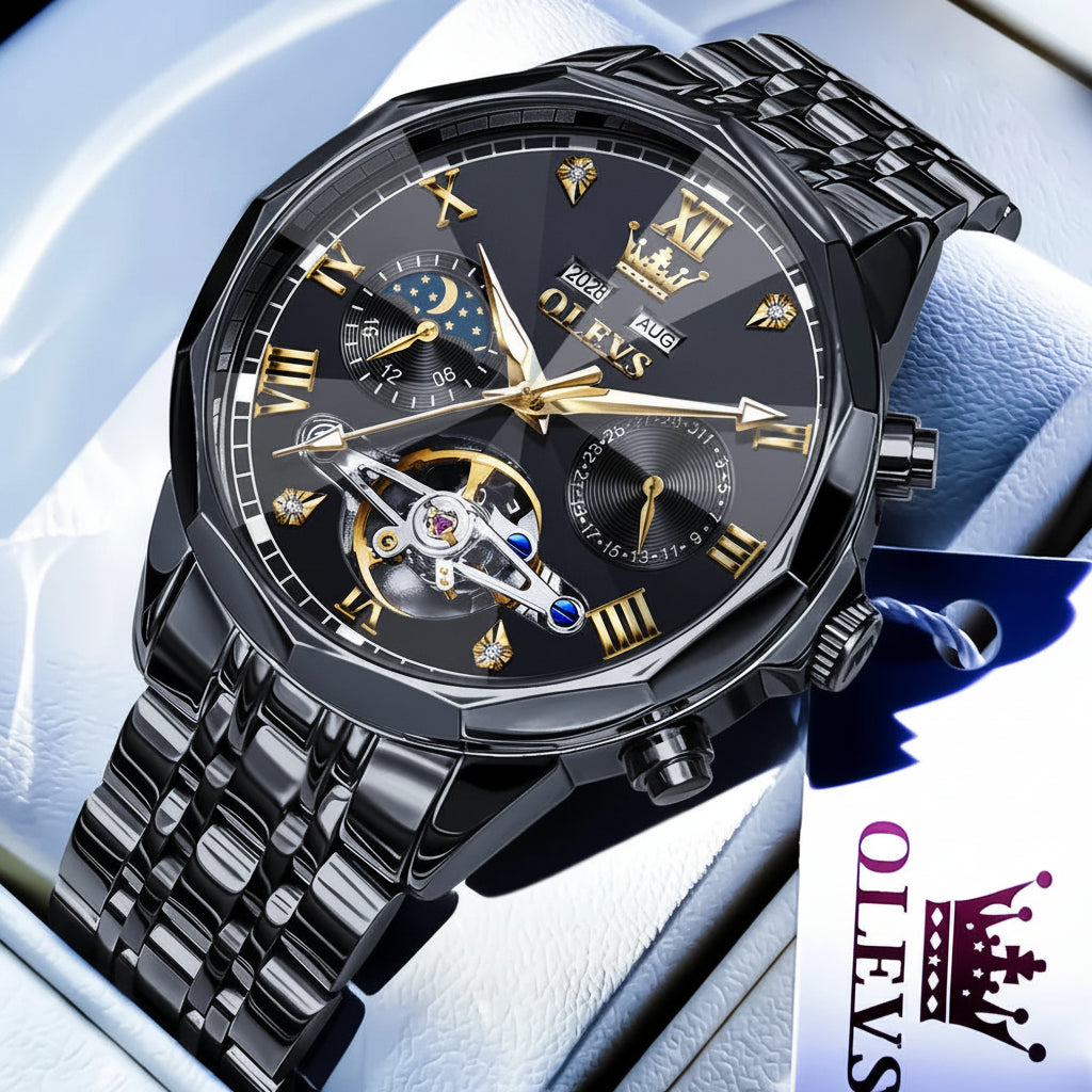 OLEVS 6620 Moon Phase Automatic Watch