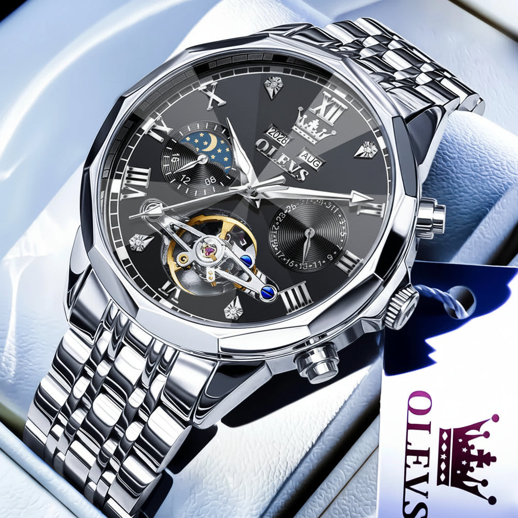 OLEVS 6620 Moon Phase Automatic Watch