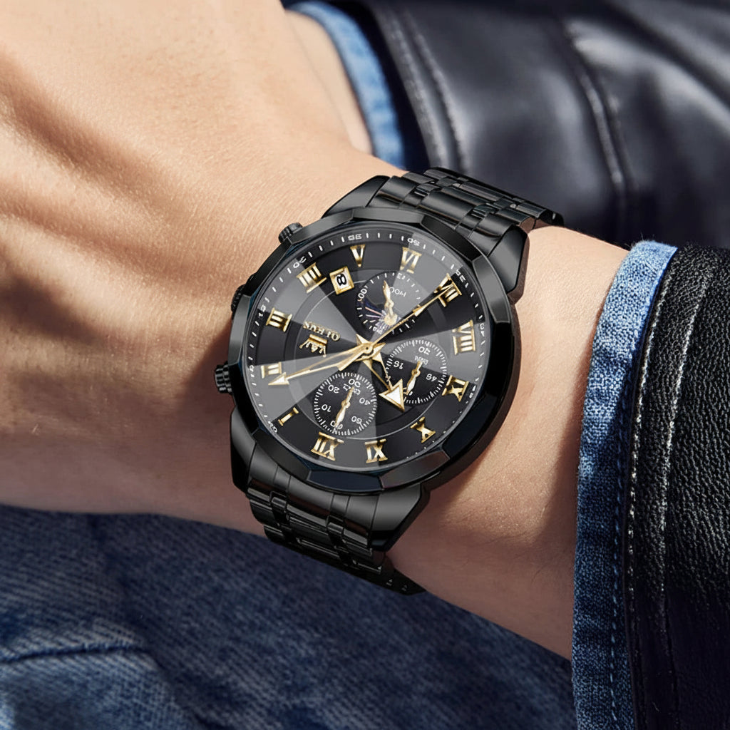 OLEVS 3675 Chronograph Rhombus Mirror - OLEVS