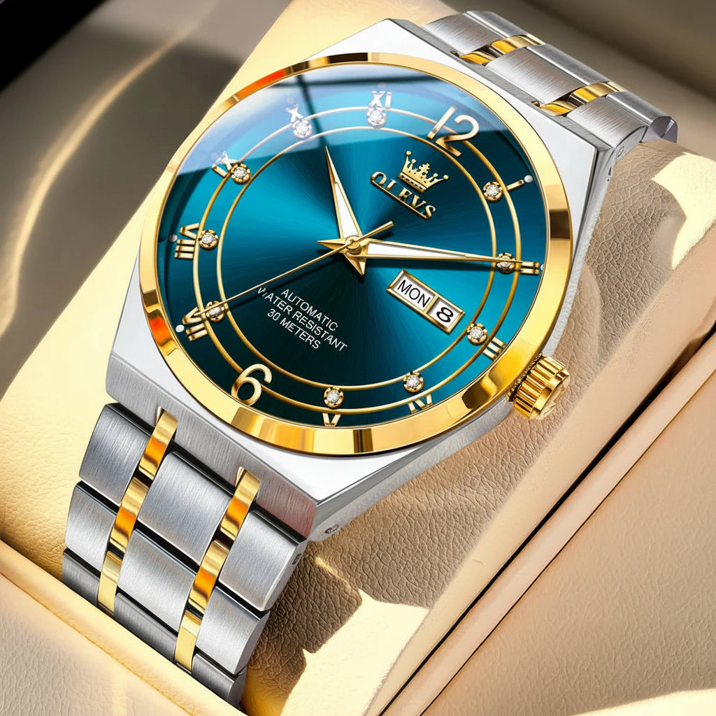 OLEVS 7068 Luminous, Sport Date Dual Calendar Automatic Watch - OLEVS