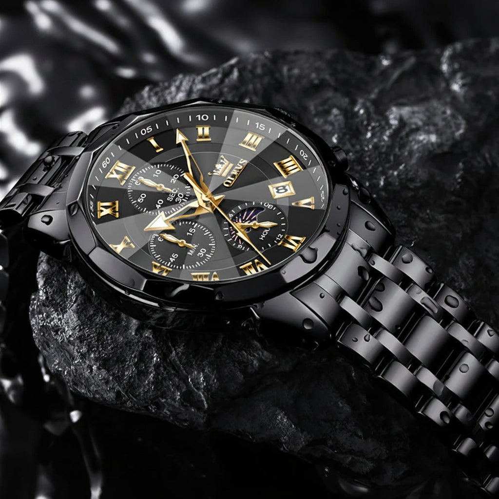 OLEVS 3675 Chronograph Rhombus Mirror - OLEVS