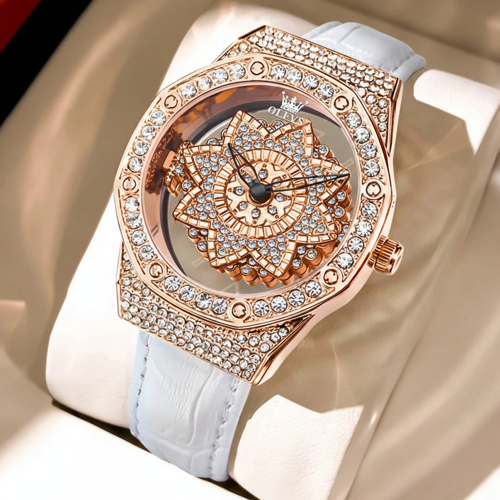 OLEVS 9996 Butterfly Luxury Quartz Watch For Women - OLEVS