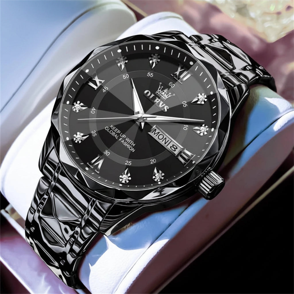 OLEVS 5609 Mens Watch Original Quartz - OLEVS