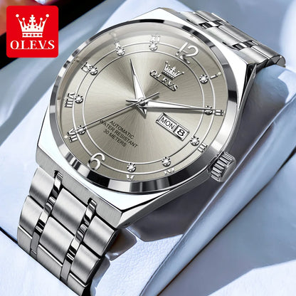 OLEVS 7068 Luminous, Sport Date Dual Calendar Automatic Watch - OLEVS
