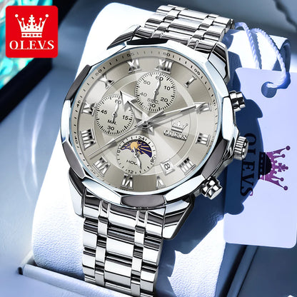 OLEVS 3675 Chronograph Rhombus Mirror - OLEVS