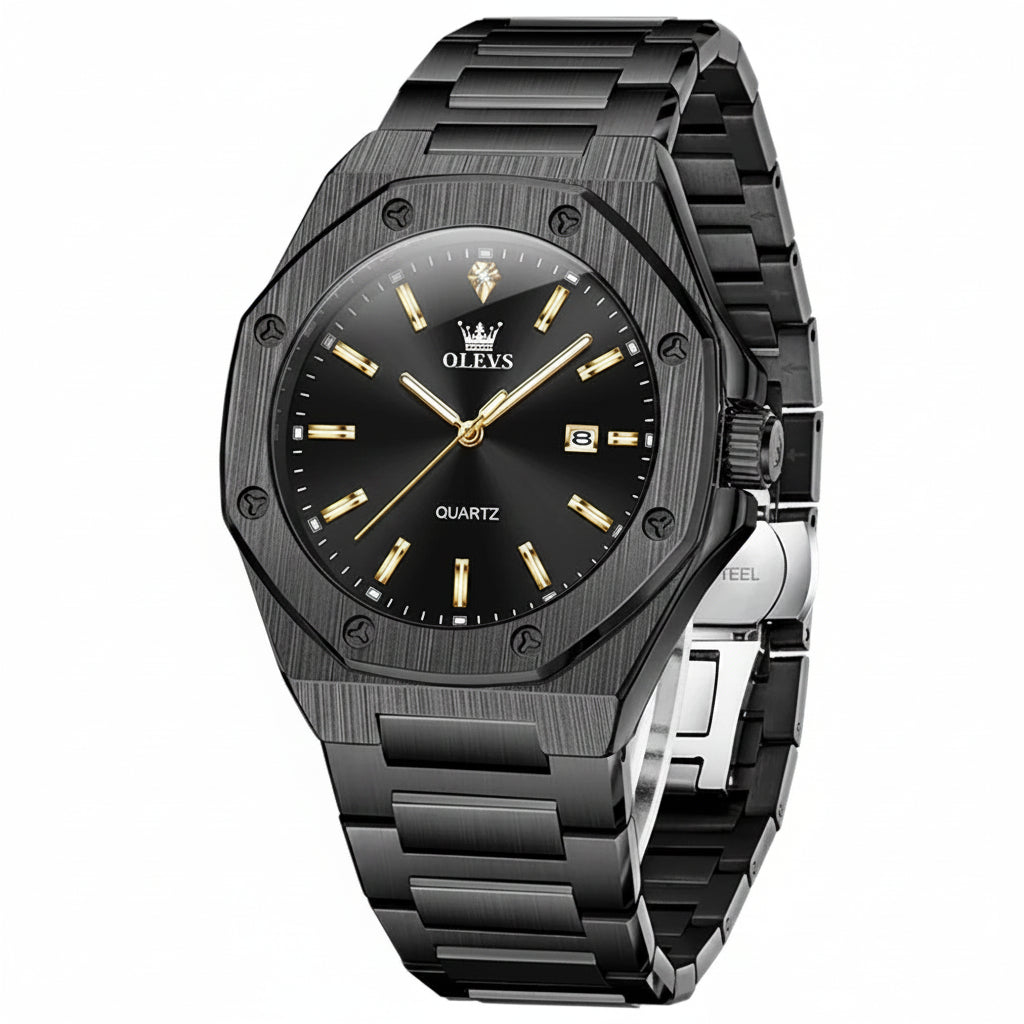 OLEVS 3613 Gold Quartz Watch
