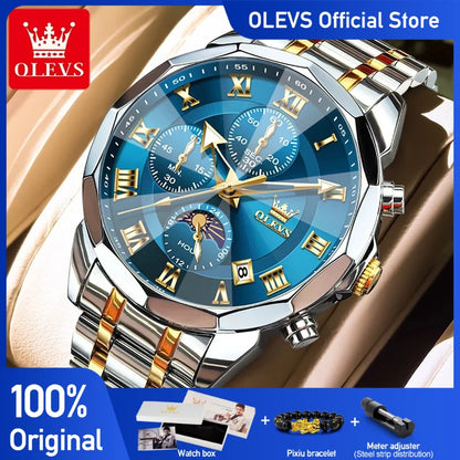 OLEVS 3675 Chronograph Rhombus Mirror - OLEVS