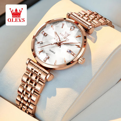 OLEVS 5536 Diamond Quartz Women's Watch - OLEVS