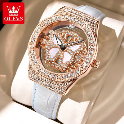 OLEVS 9996 Butterfly Luxury Quartz Watch For Women - OLEVS