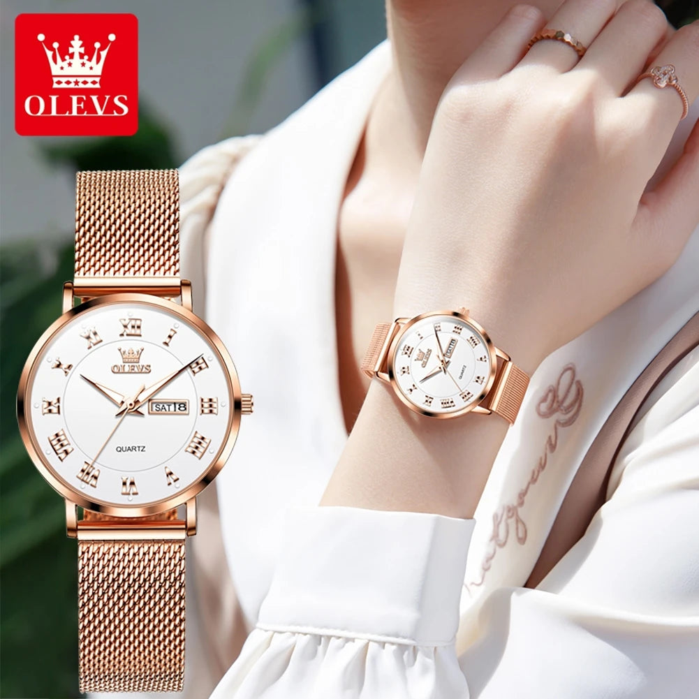 OLEVS 2920 Women's Watch Top Quality Stainless Steel - OLEVS