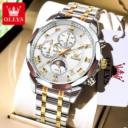 OLEVS 3675 Chronograph Rhombus Mirror - OLEVS