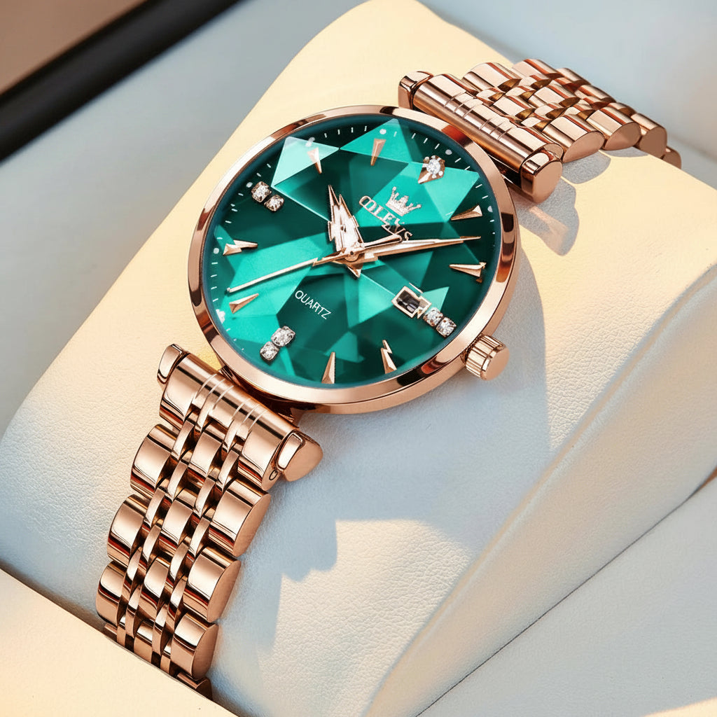 OLEVS 5536 Diamond Quartz Women's Watch - OLEVS