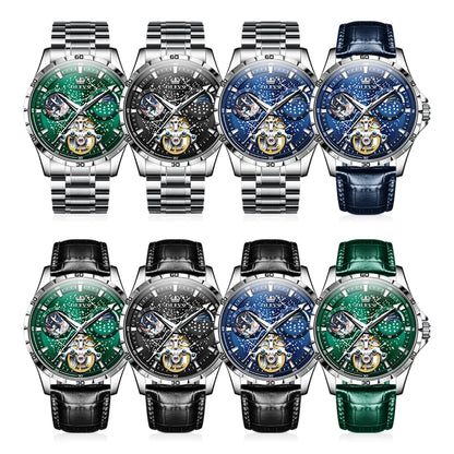 OLEVS 6689 Fully Automatic Watch Moon Phase Starry Disk - OLEVS