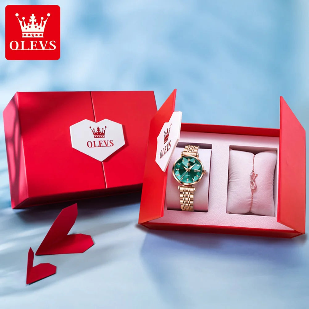 OLEVS 5536 Diamond Quartz Women's Watch - OLEVS
