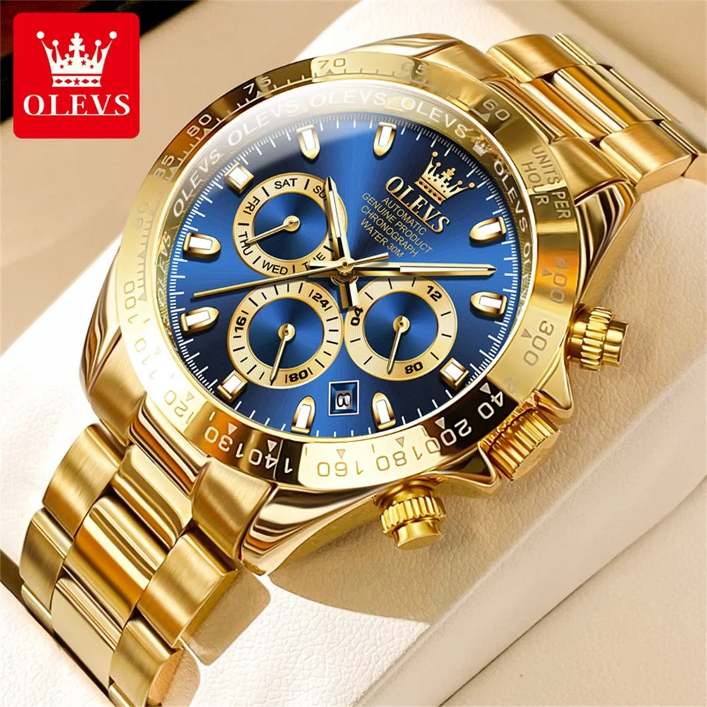 OLEVS 6638 Men's Automatic Mechanical Stainless Steel Watch OLEVS