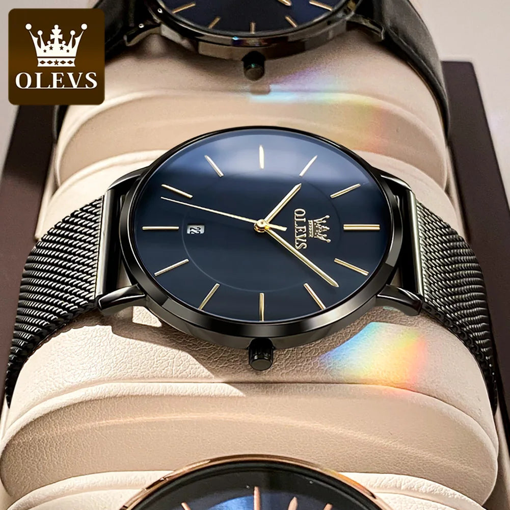OLEVS 5869 Leather Strap - OLEVS