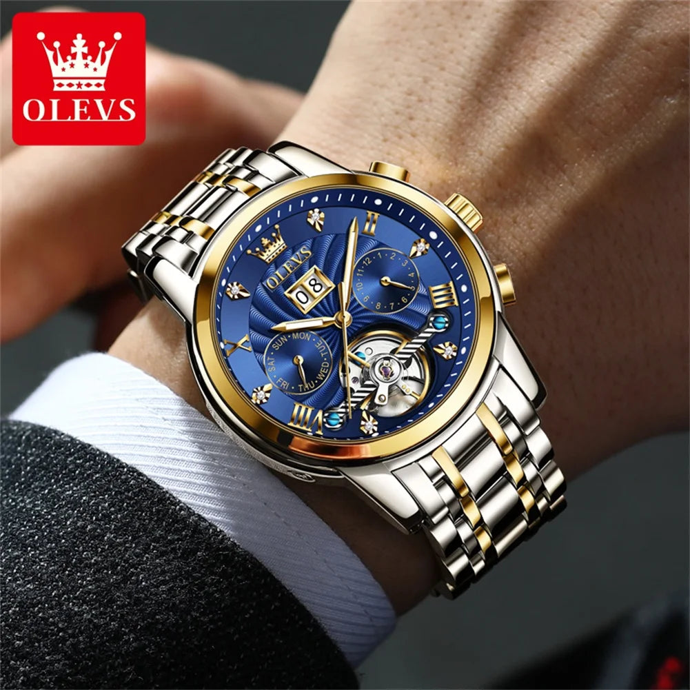 OLEVS 9910 Tourbillon Automatic Watch - OLEVS