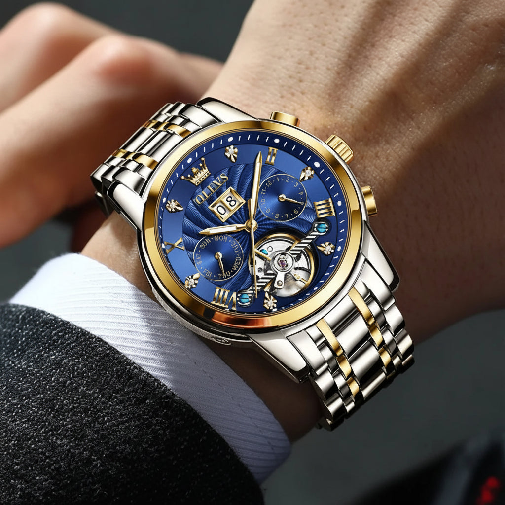 OLEVS 9910 Tourbillon Automatic Watch - OLEVS