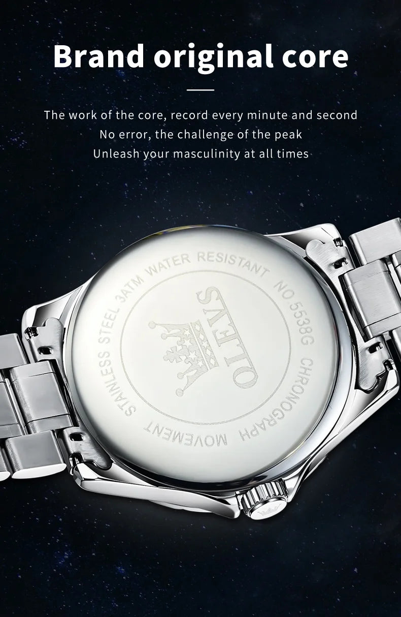 OELVS 5538 Chronograph Starry Sky - OLEVS
