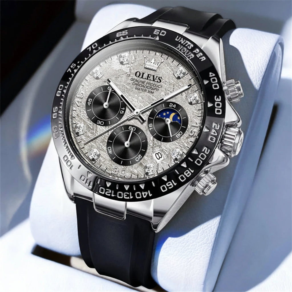 OLEVS 2875 Silicone Sports Luminous +Quartz Watch - OLEVS