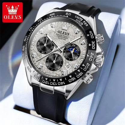 OLEVS 2875 Silicone Sports Luminous +Quartz Watch - OLEVS